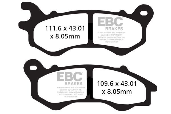 EBC Scooter "SFA" Brake Pads SFA Series Organic Base Set