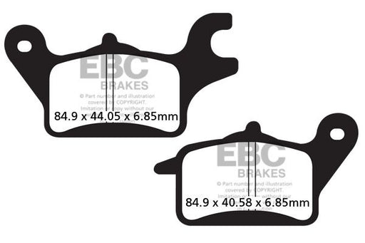 EBC SFA Series Organic Scooter Brake Pads for 2012-2017 HONDA Street Front Organic Base Pair