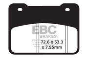 EBC SFA Series Organic Scooter Brake Pads Street Front Organic Base Pair