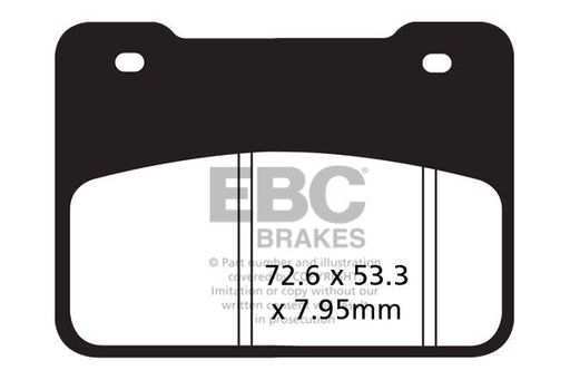 EBC SFA Series Organic Scooter Brake Pads Street Front Organic Base Pair