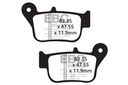 EBC SFA Series Organic Scooter Brake Pads for 2012-2016, 2019 SYM MAXSYM Street Rear Organic Base Pair