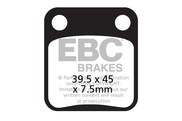 EBC SFAC Carbon Series Scooter Brake Pads Street Front Rear Organic Pair