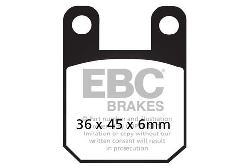 EBC SFAC Carbon Series Scooter Brake Pads Street Front Organic Pair
