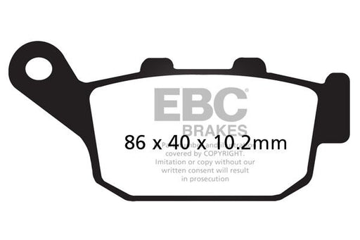 EBC SFAC Carbon Series Scooter Brake Pads for 2003-2007 HONDA FES Street Rear Organic Pair