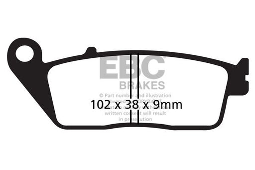 EBC SFAC Carbon Series Scooter Brake Pads Street Front Organic Pair