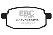 EBC SFAC Carbon Series Scooter Brake Pads Street Front Organic Pair