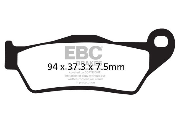 EBC SFAC Carbon Series Scooter Brake Pads Street Front Rear Organic Pair