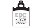EBC SFAC Carbon Series Scooter Brake Pads Street Front Organic Pair