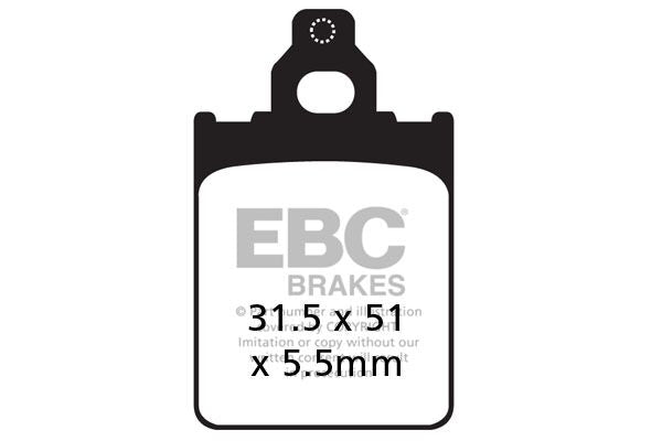 EBC SFAC Carbon Series Scooter Brake Pads Street Front Organic Pair