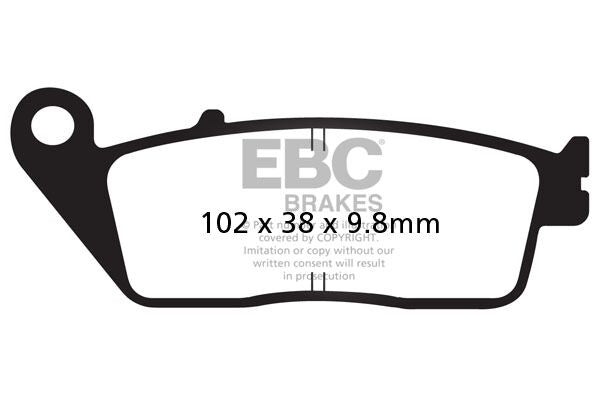 EBC SFAC Carbon Series Scooter Brake Pads Street Front Rear Organic Pair