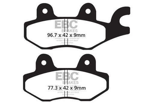 EBC SFAC Carbon Series Scooter Brake Pads Street Front Rear Organic Pair