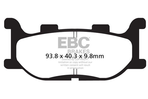 EBC SFAC Carbon Series Scooter Brake Pads Street Front Rear Organic Pair