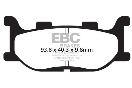 EBC SFAC Carbon Series Scooter Brake Pads Street Front Rear Organic Pair