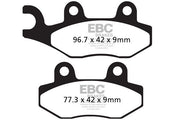 EBC SFAC Carbon Series Scooter Brake Pads Street Front Rear Organic Pair
