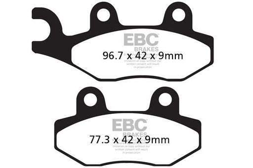 EBC SFAC Carbon Series Scooter Brake Pads Street Front Rear Organic Pair