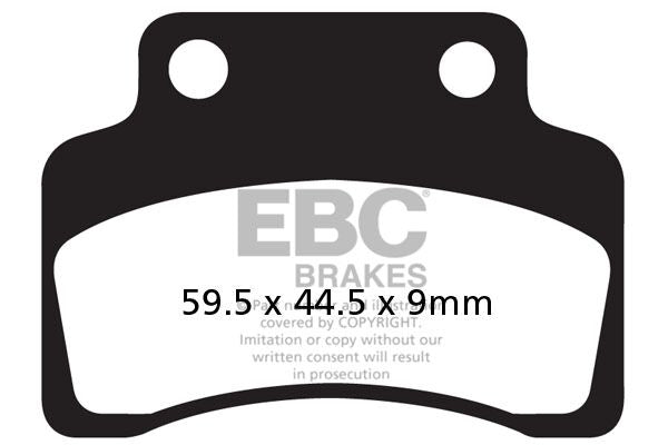 EBC SFAC Carbon Series Scooter Brake Pads Street Front Organic Pair