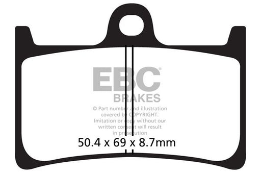 EBC SFAC Carbon Series Scooter Brake Pads for 2008-2011 YAMAHA XP 500 T-Max Street Front Organic Pair