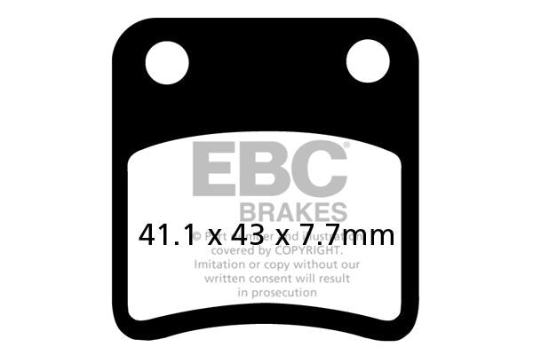 EBC SFAC Carbon Series Scooter Brake Pads Street Front Organic Pair