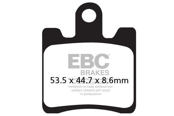 EBC SFAC Carbon Series Scooter Brake Pads Street Front Organic Set of 4