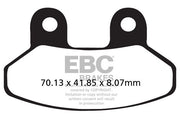 EBC SFAC Carbon Series Scooter Brake Pads for 1999-2016 SYM Street Front Organic Pair