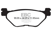 EBC SFAC Carbon Series Scooter Brake Pads for 2001-2003, 2012-2015 YAMAHA Street Rear Organic Pair