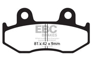 EBC SFAC Carbon Series Scooter Brake Pads for 2000-2011 HONDA Street Front Organic Pair