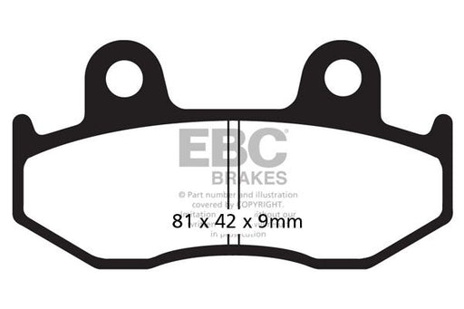 EBC SFAC Carbon Series Scooter Brake Pads for 2000-2011 HONDA Street Front Organic Pair