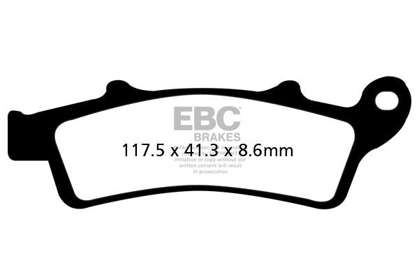 EBC SFAC Carbon Series Scooter Brake Pads Street Front Organic Pair