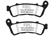 EBC SFAC Carbon Series Scooter Brake Pads Street Front Organic Pair