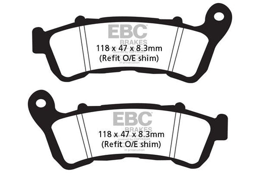 EBC SFAC Carbon Series Scooter Brake Pads Street Front Organic Pair
