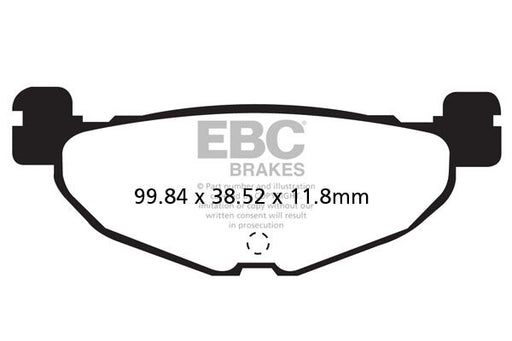 EBC SFAC Carbon Series Scooter Brake Pads for 2004-2013 YAMAHA Street Front Rear Organic Pair