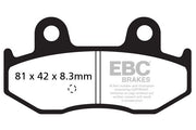 EBC SFAC Carbon Series Scooter Brake Pads for 2001-2006 SUZUKI Street Rear Organic Pair