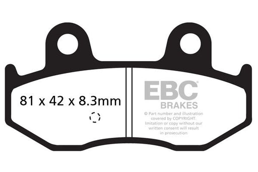 EBC SFAC Carbon Series Scooter Brake Pads for 2001-2006 SUZUKI Street Rear Organic Pair