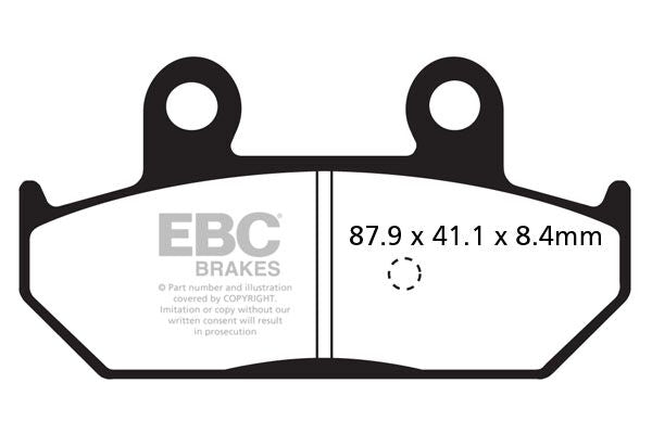 EBC SFAC Carbon Series Scooter Brake Pads for 2002-2020 SUZUKI Street Front Rear Organic Pair