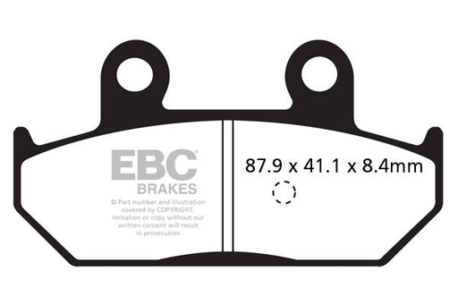EBC SFAC Carbon Series Scooter Brake Pads for 2002-2020 SUZUKI Street Front Rear Organic Pair