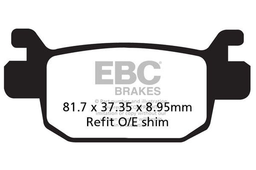 EBC SFAC Carbon Series Scooter Brake Pads Street Front Rear Organic Pair