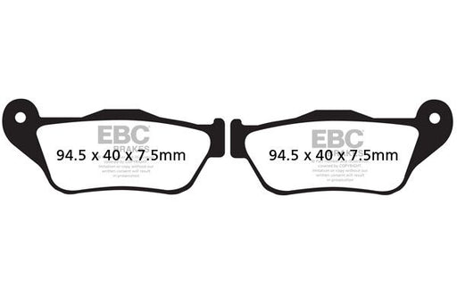 EBC SFAC Carbon Series Scooter Brake Pads Street Front Organic Pair