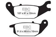 EBC SFA Series Organic Scooter Brake Pads for 2014-2016 YAMAHA MW 125 Street Rear Organic Base Pair