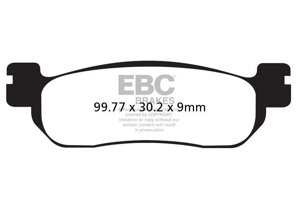 EBC TT Sport Carbon Fusion Brake Pads for 1991-2006 YAMAHA Off-Road Front Rear Pair