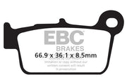 EBC TT Sport Carbon Fusion Brake Pads Off-Road Rear Pair