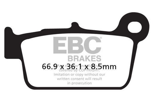 EBC TT Sport Carbon Fusion Brake Pads Off-Road Rear Pair