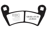EBC TT Sport Carbon Fusion Brake Pads for 2008-2022 POLARIS Multi-Purpose Off-Road Front Rear Pair