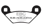 EBC TT Sport Carbon Fusion Brake Pads for 2009-2024 POLARIS Off-Road Front Rear Pair