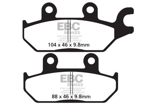 EBC TT Sport Carbon Fusion Brake Pads Off-Road Front Pair