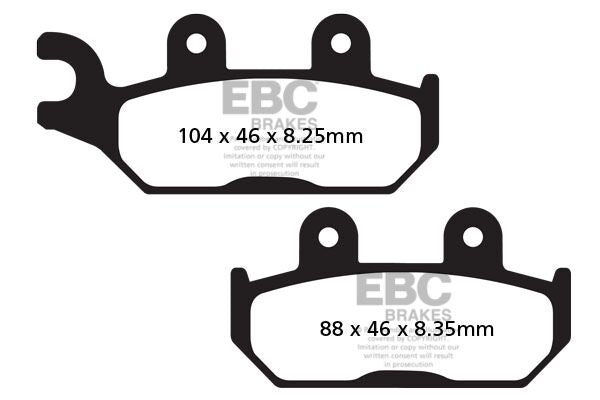 EBC TT Sport Carbon Fusion Brake Pads Off-Road Front Pair