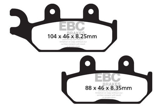 EBC TT Sport Carbon Fusion Brake Pads Off-Road Front Pair
