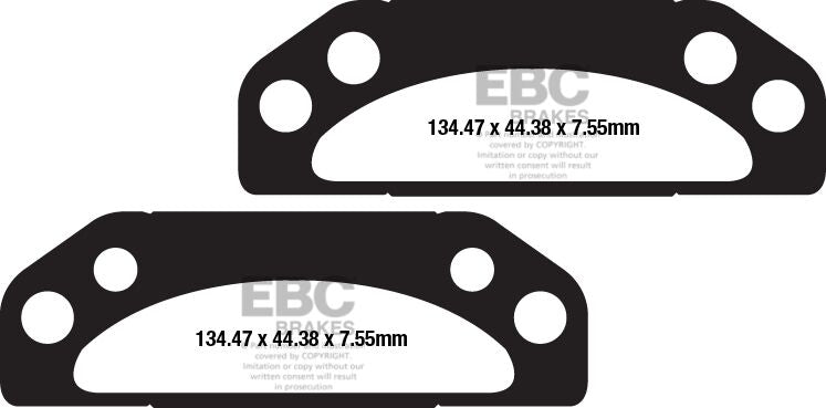 EBC TT Sport Carbon Fusion Brake Pads for 2005-2017 POLARIS Multi-Purpose Off-Road Pair