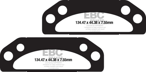 EBC TT Sport Carbon Fusion Brake Pads for 2005-2017 POLARIS Multi-Purpose Off-Road Pair