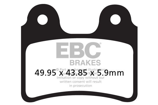 EBC TT Sport Carbon Fusion Brake Pads Off-Road Front Pair