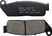 EBC Organic Base "FA" Brake Pads for 2015-2016 INDIAN SCOUT FA Series Front Left Aramid Fibre Set of 2
